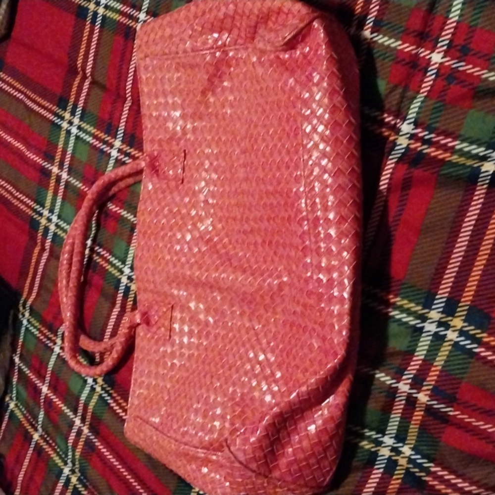 Lancome pink tote bag.